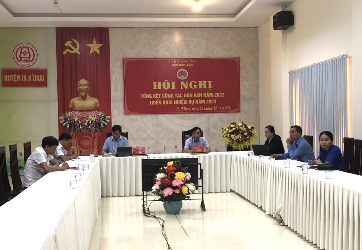 Hội nghị tổng kết công tác dân vận năm 2022, triển khai nhiệm vụ năm 2023