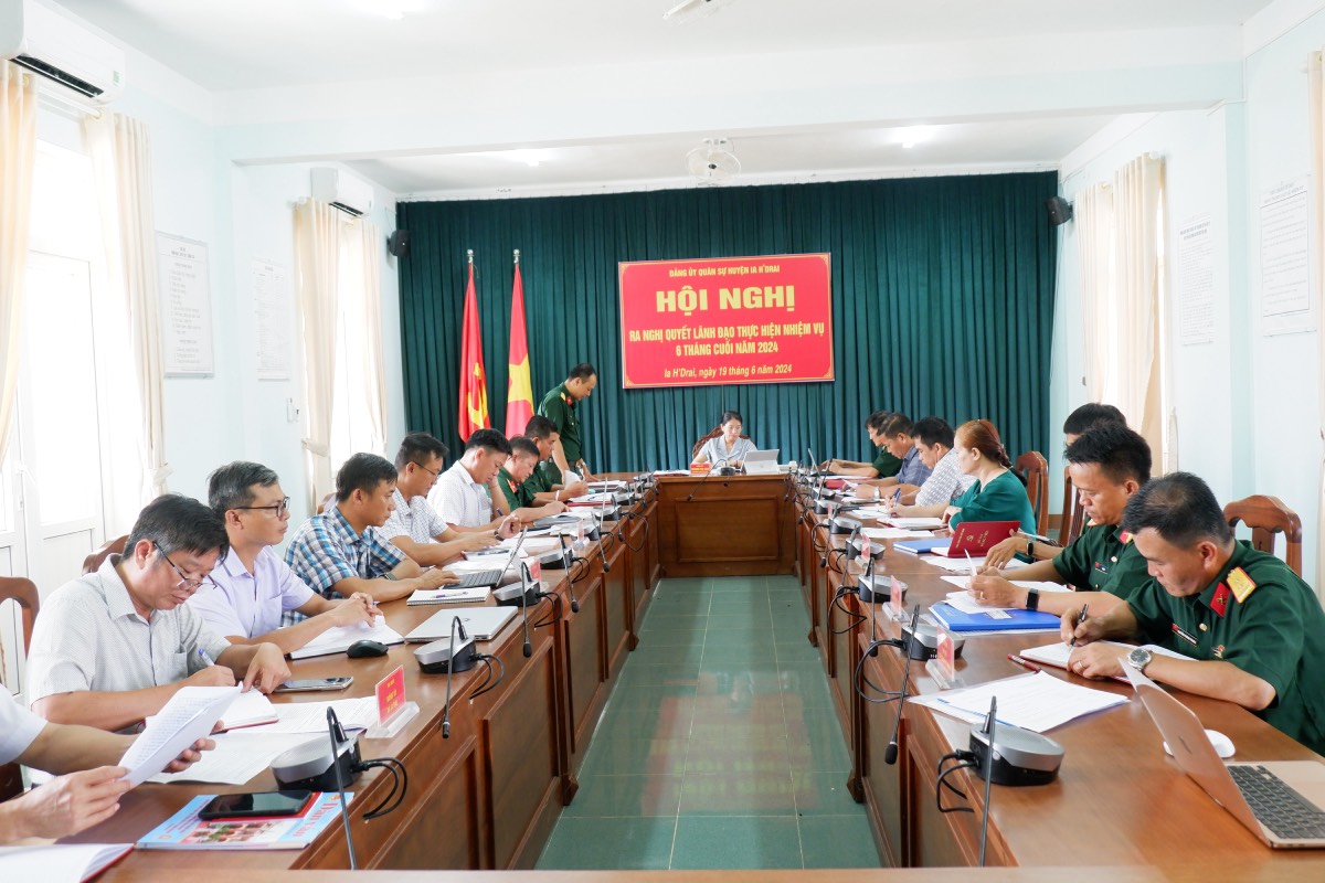 Hội nghị Đảng uỷ ra Nghị quyết lãnh đạo nhiệm vụ 6 tháng cuối năm 2024