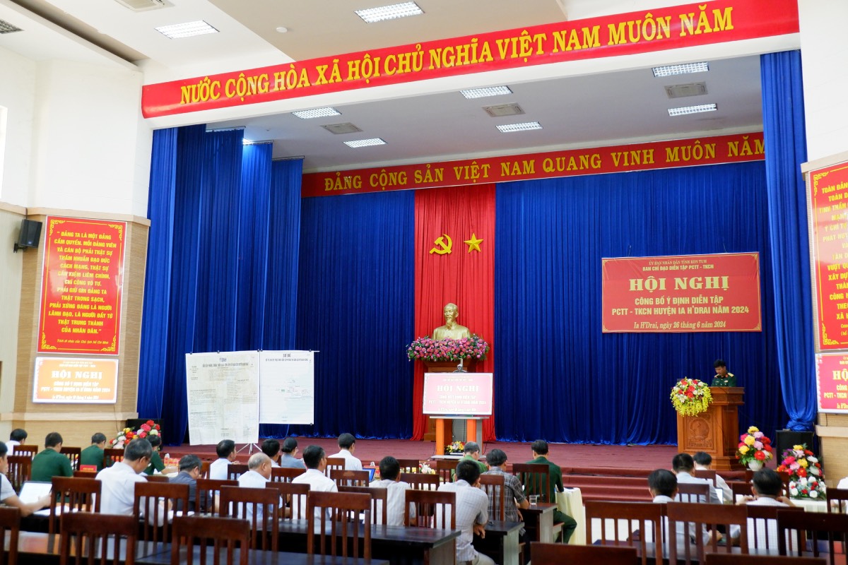 Hội nghị công bố ý định diễn tập phòng chống thiên tai – tìm kiếm cứu nạn năm 2024