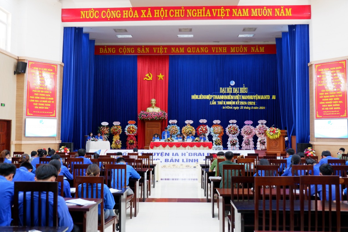 Đại hội Đại biểu Hội Liên hiệp thanh niên Việt Nam huyện Ia H’Drai lần thứ II, nhiệm kỳ 2024-2029