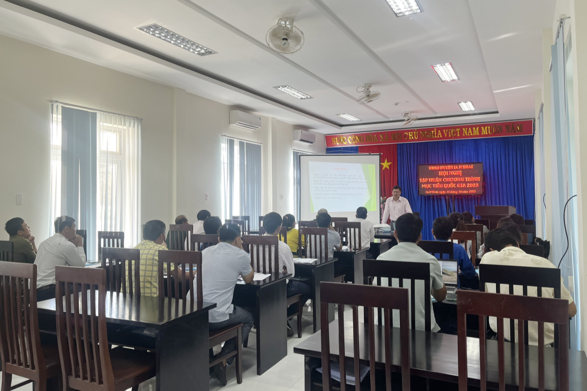 Hội nghị tập huấn, bồi dưỡng năng lực cho cộng đồng và cán bộ triển khai Chương trình mục tiêu Quốc gia phát triển kinh tế - xã hội vùng đồng bào DTTS và miền núi năm 2023