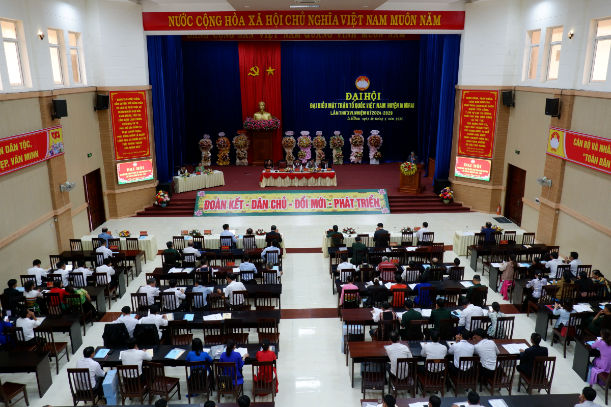 Đại hội Đại biểu Mặt trận Tổ quốc Việt Nam huyện Ia H’Drai lần thứ XVI, nhiệm kỳ 2024 – 2029