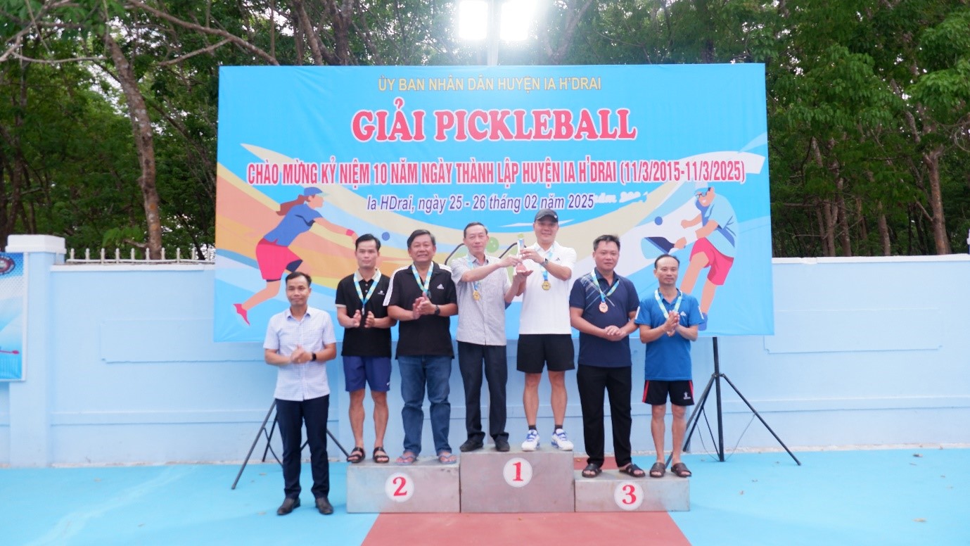 Bế mạc giải Pickleball huyện Ia H’Drai mở rộng năm 2025