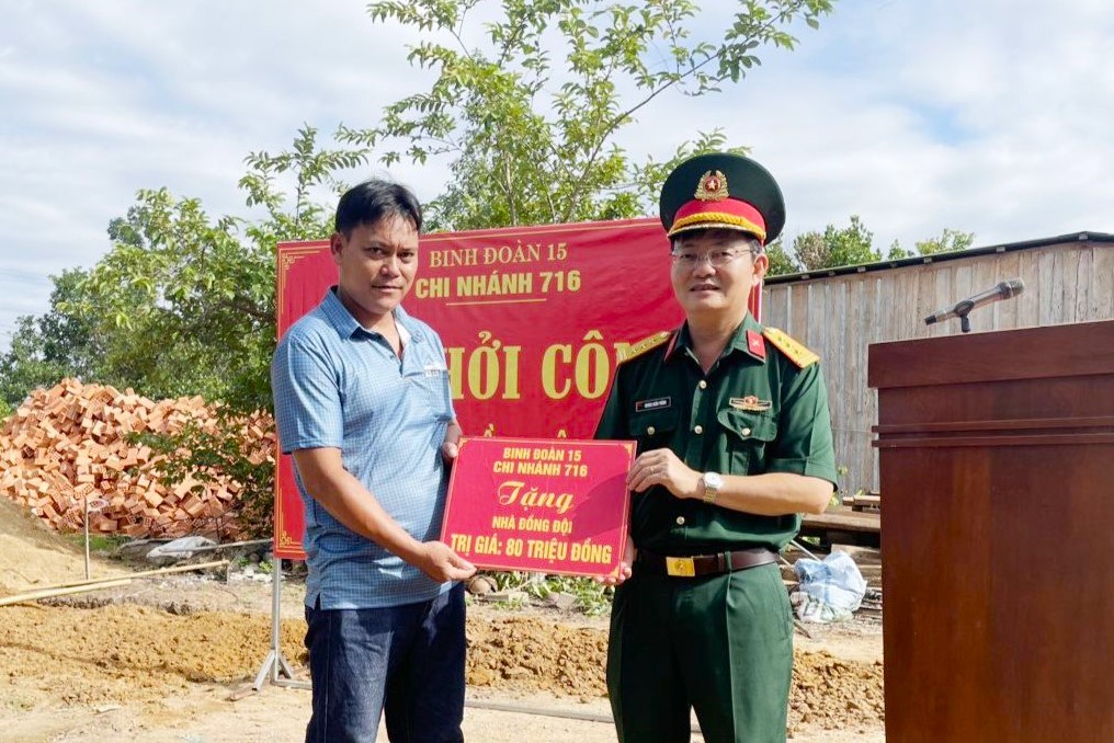 Chi nhánh 716: Khởi công xây dựng “Nhà đồng đội”, “Nhà đại đoàn kết” năm 2024