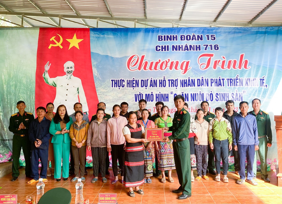 Chương trình hỗ trợ nhân dân phát triển kinh tế với mô hình “Chăn nuôi bò sinh sản”