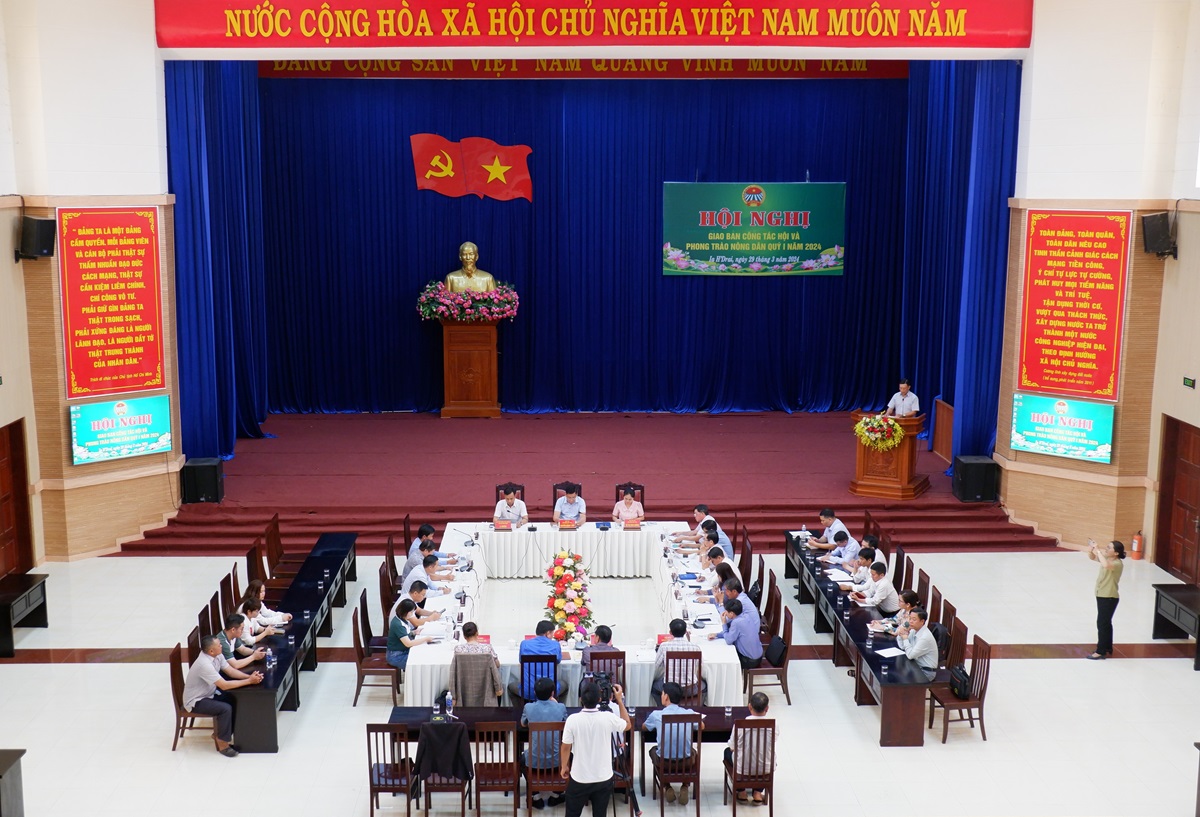 Giao ban công tác Hội và phong trào nông dân quý I, năm 2024