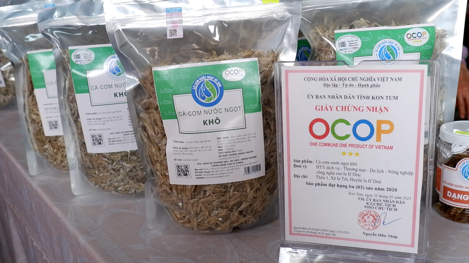 Duy trì và phát triển sản phẩm OCOP Cá cơm nước ngọt Sê San