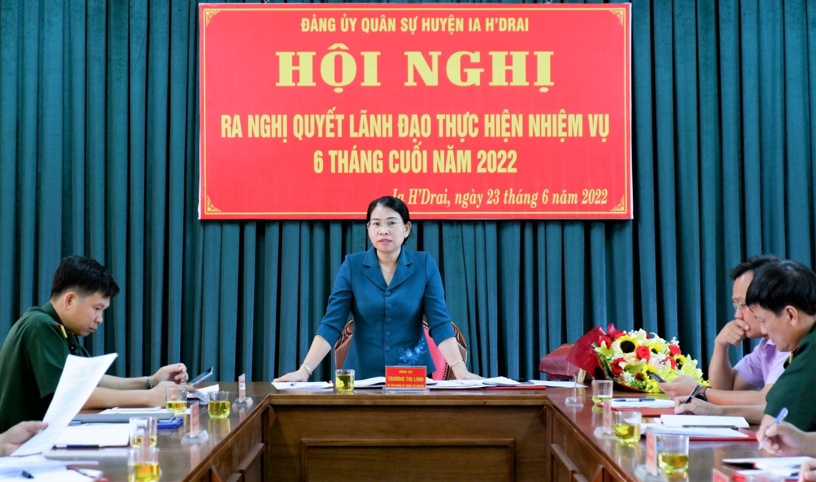 Đảng ủy quân sự huyện Ia H'Drai ra Nghị quyết lãnh đạo thực hiện nhiệm vụ 6 tháng cuối năm 2022