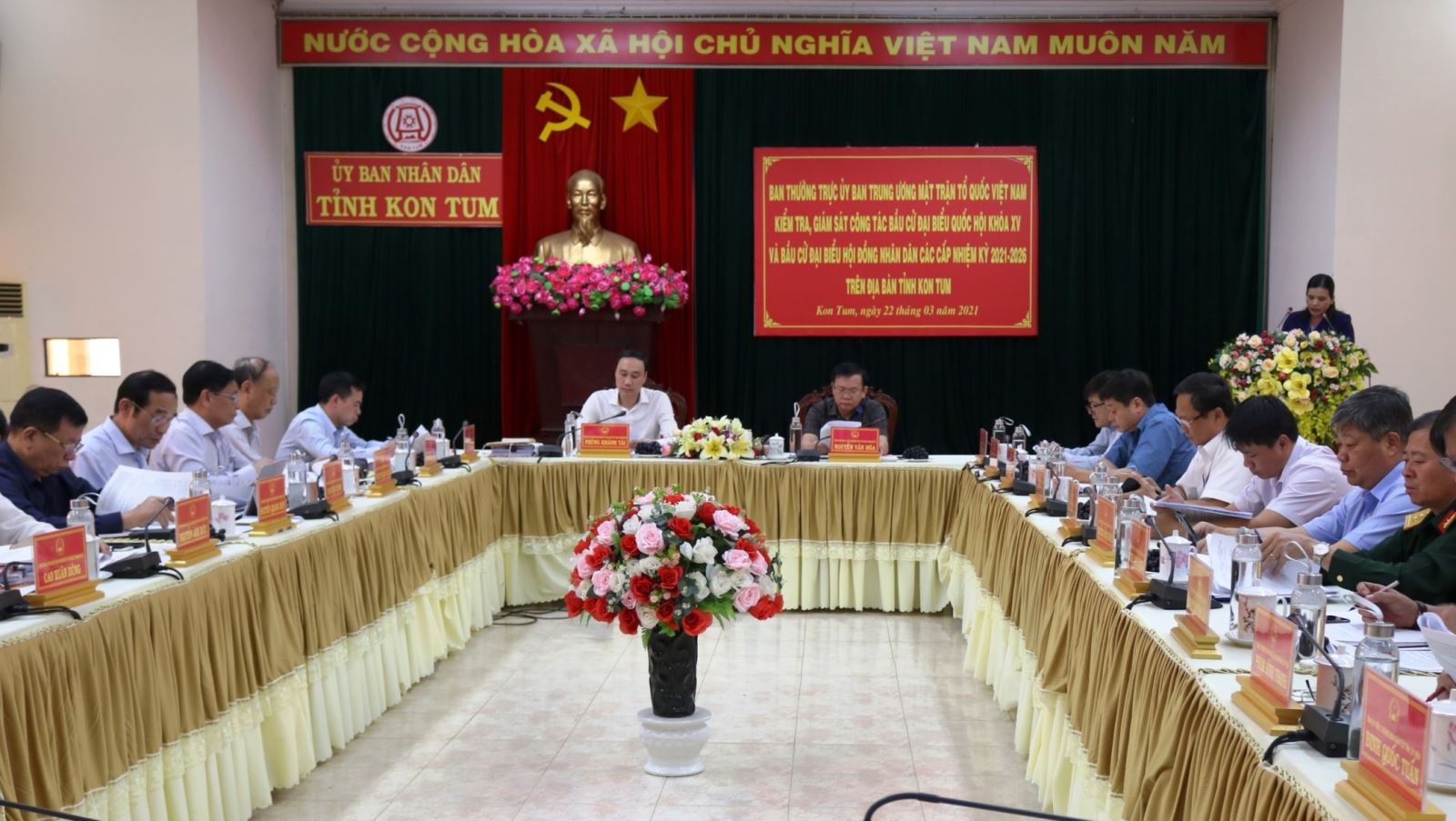 Ủy ban Trung ương MTTQ Việt Nam kiểm tra, giám sát công tác bầu cử ĐBQH và đại biểu HĐND các cấp nhiệm kỳ 2021-2026 tại tỉnh Kon Tum
