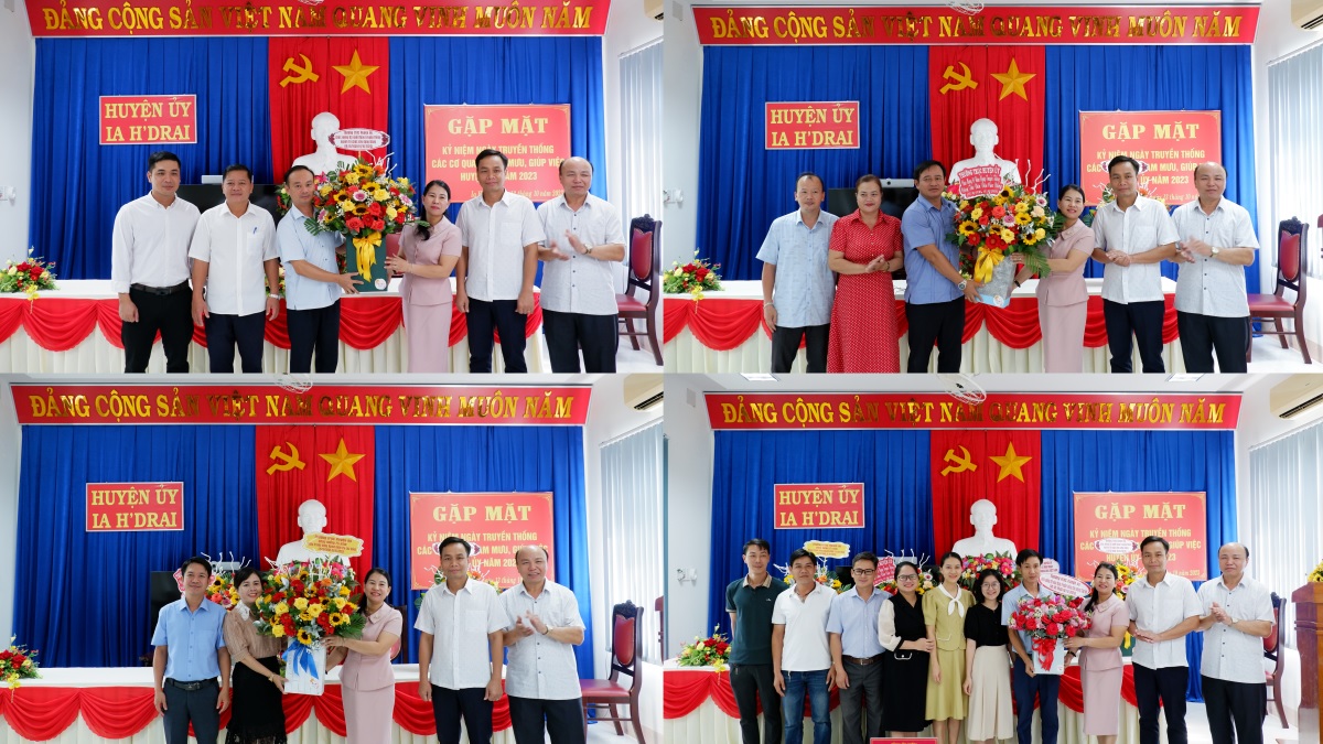 Gặp mặt, chúc mừng kỷ niệm Ngày truyền thống các Ban xây dựng Đảng, Văn phòng cấp ủy và Ngày thành lập Hội Nông dân Việt Nam