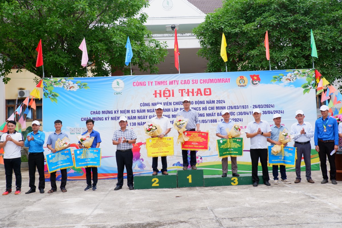 Công ty TNHH MTV Cao su Chư Mom Ray: Bế mạc Hội thao công nhân, viên chức, lao động năm 2024