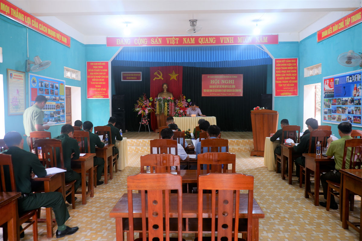 Hội nghị giao ban 3 lực lượng tháng 12 năm 2024.