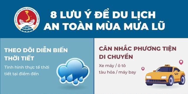 8 lưu ý để du lịch an toàn mùa mưa lũ