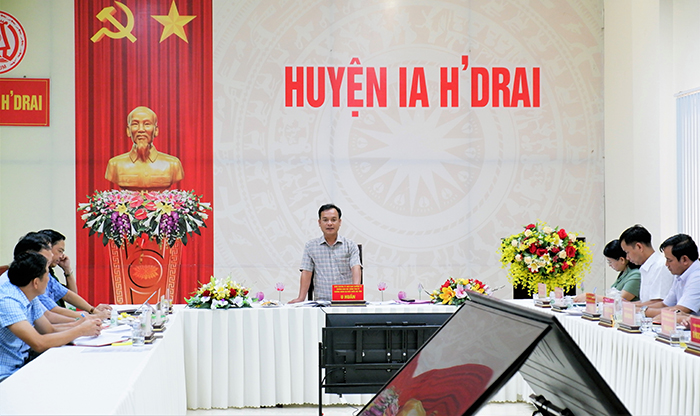 Đoàn giám sát 595 của Ban Thường vụ Tỉnh ủy làm việc tại huyện Ia H’Drai