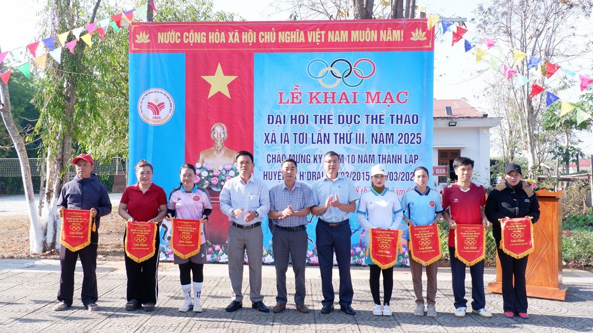 Khai mạc Đại hội Thể dục thể thao xã Ia Tơi lần thứ III, năm 2025