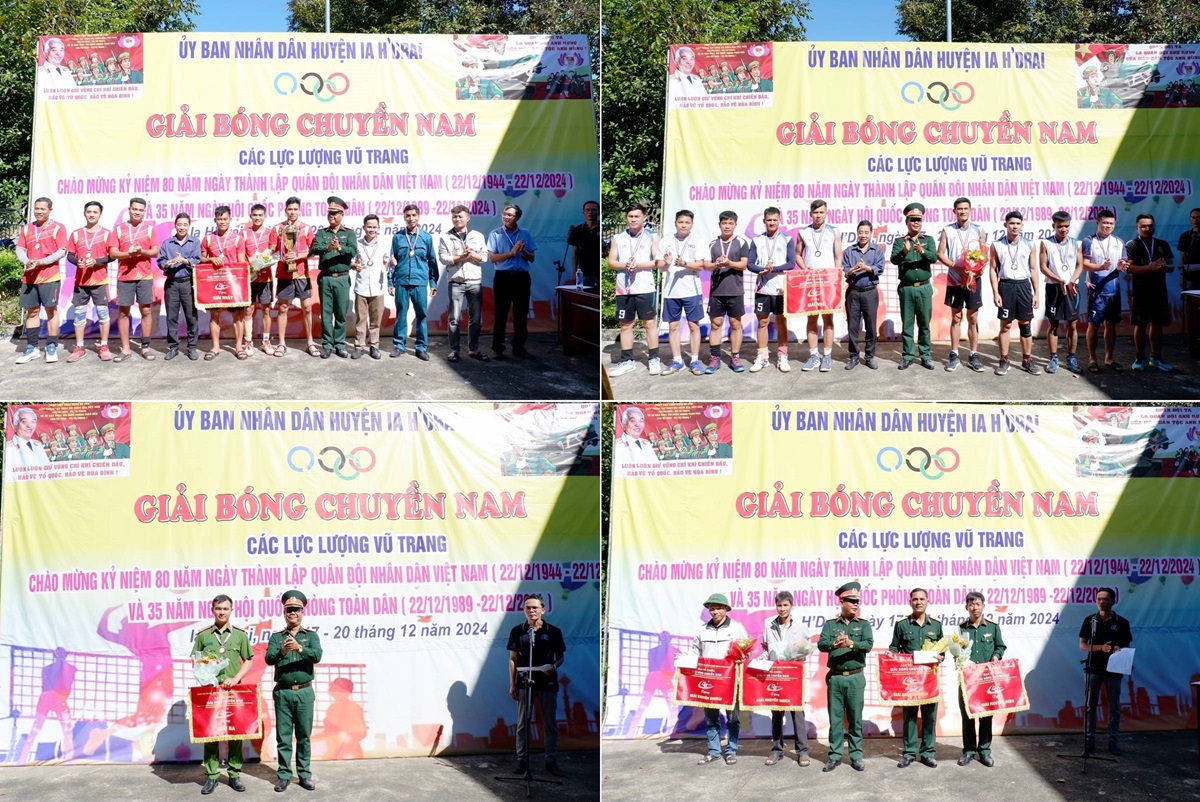 Bế mạc Giải bóng chuyền Nam các lực lượng vũ trang chào mừng kỷ niệm 80 năm Ngày thành lập Quân đội nhân dân Việt Nam