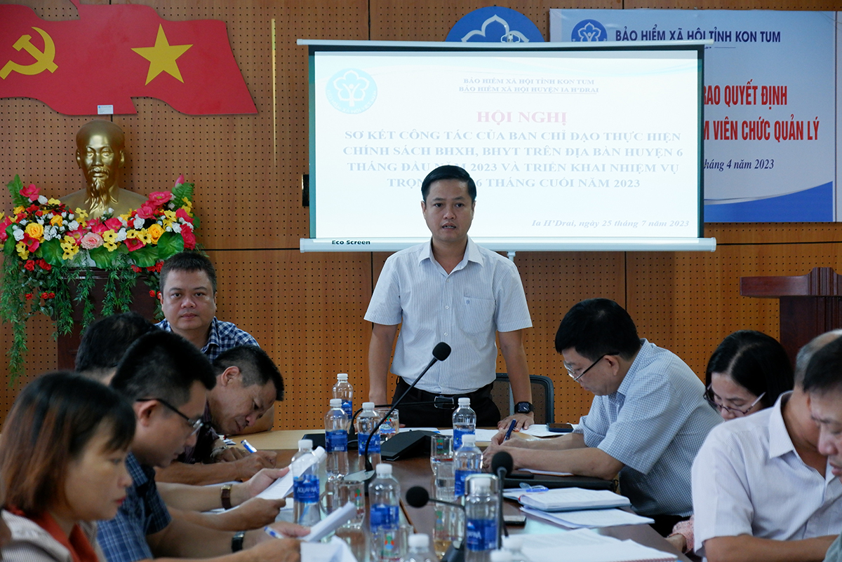 Hội nghị sơ kết công tác của Ban Chỉ đạo thực hiện chính sách BHXH, BHYT 6 tháng đầu năm 2023.