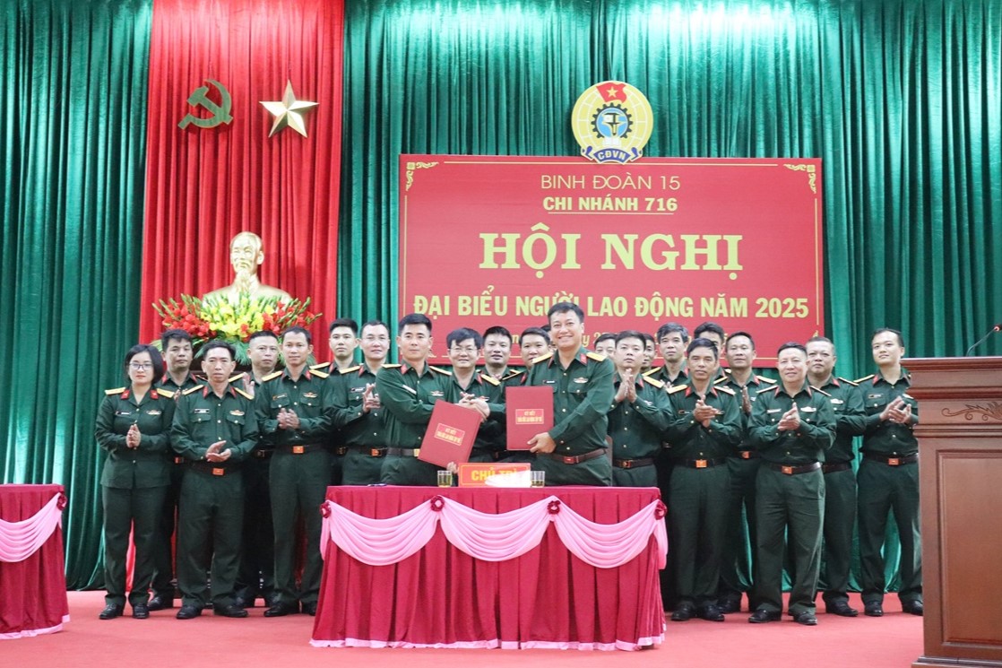 Chi nhánh 716 tổ chức Hội nghị đại biểu người lao động năm 2025
