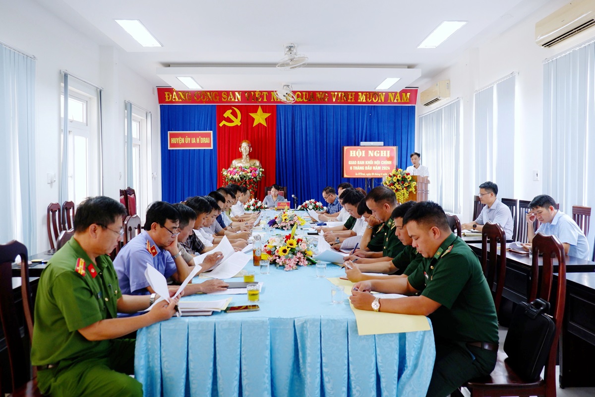 Hội nghị giao ban công tác nội chính 6 tháng đầu năm 2024