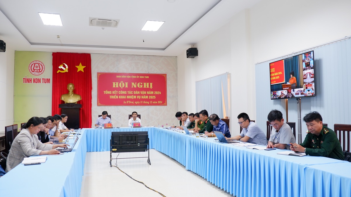 Hội nghị trực tuyến tổng kết công tác dân vận năm 2024