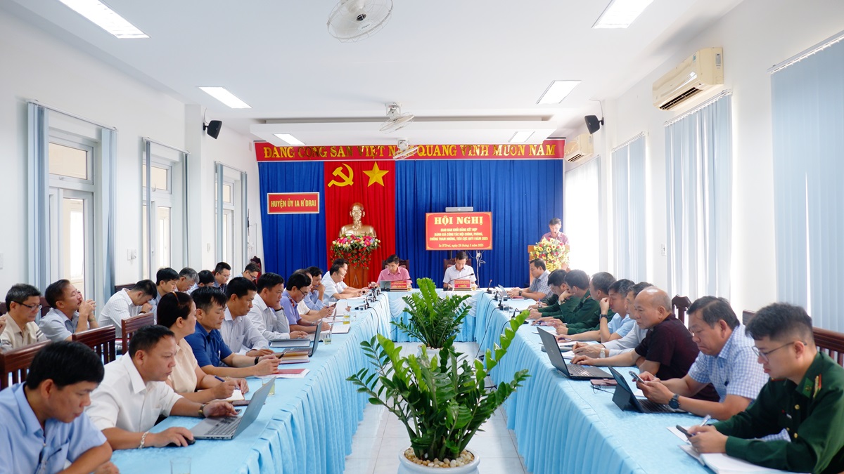 Hội nghị giao ban khối Đảng kết hợp đánh giá công tác nội chính và phòng, chống tham nhũng, tiêu cực quý I năm 2025