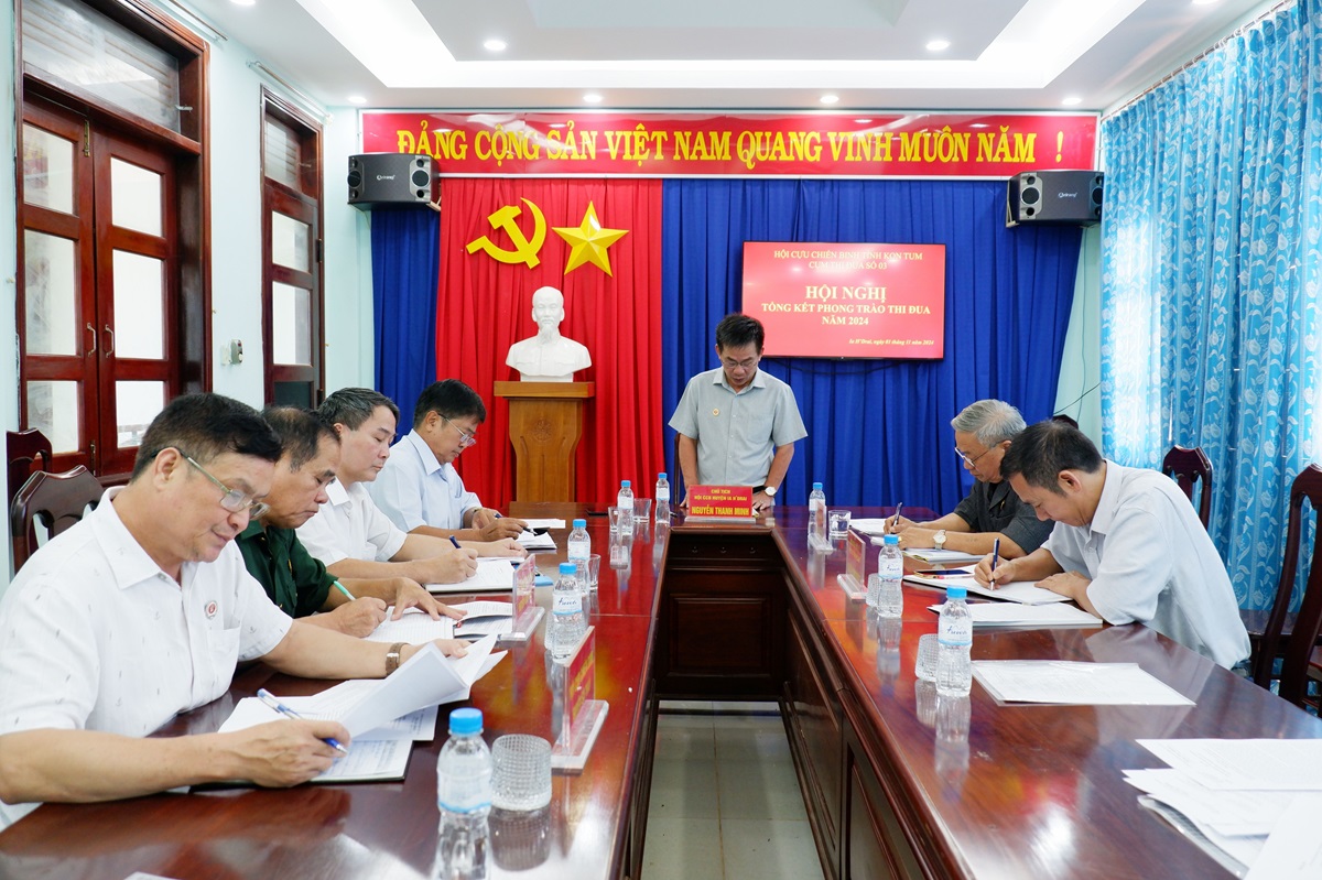 Cụm thi đua số 3 Hội CCB tỉnh tổng kết phong trào thi đua năm 2024