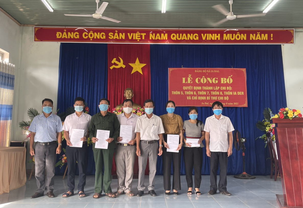 Ia Đal: Thành lập mới 05 Chi bộ trực thuộc và chỉ định chức danh Bí thư chi bộ