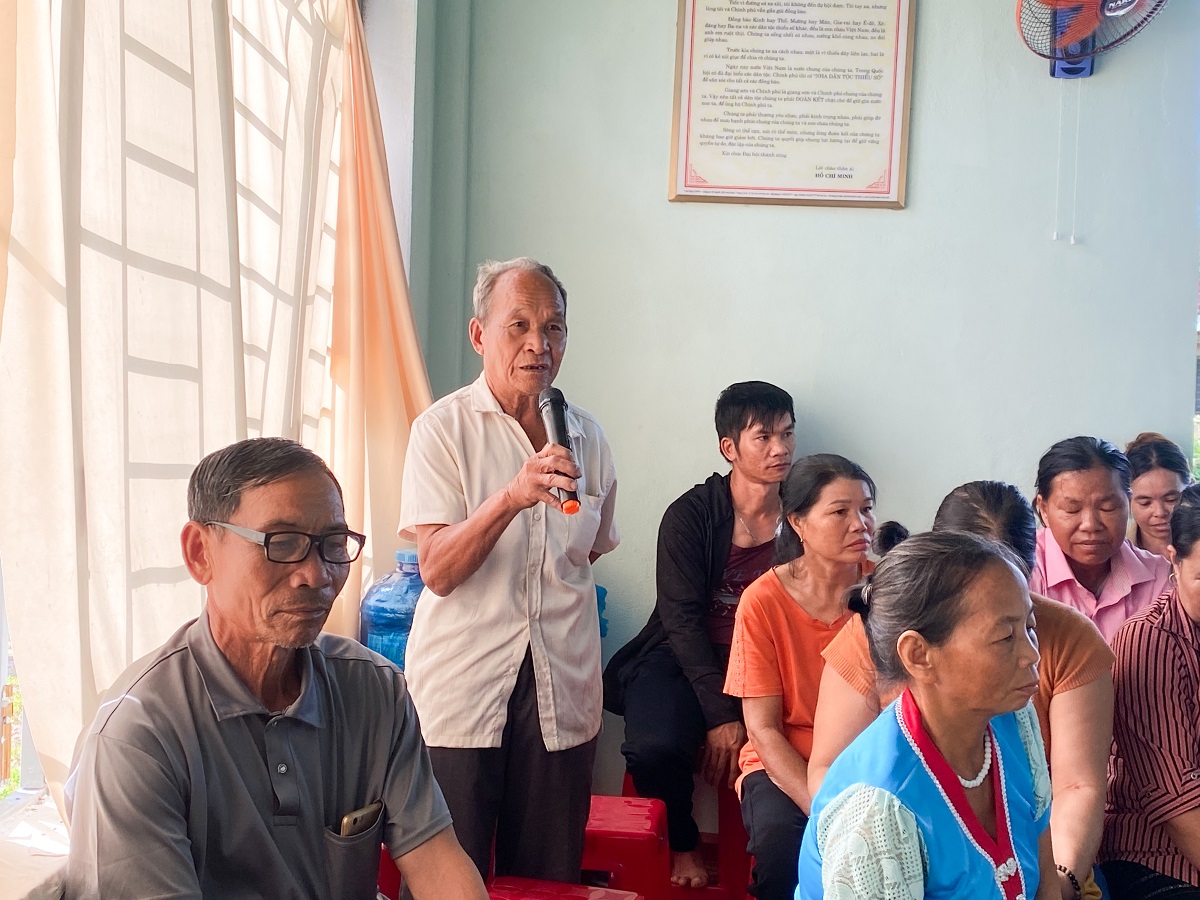 Tổ Đại biểu HĐND 2 cấp tiếp xúc cử tri tại huyện Ia H’Drai