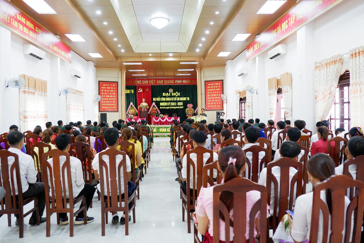 Đại hội Đại biểu Công đoàn cơ sở Chi nhánh 716 lần thứ III, nhiệm kỳ 2023-2028