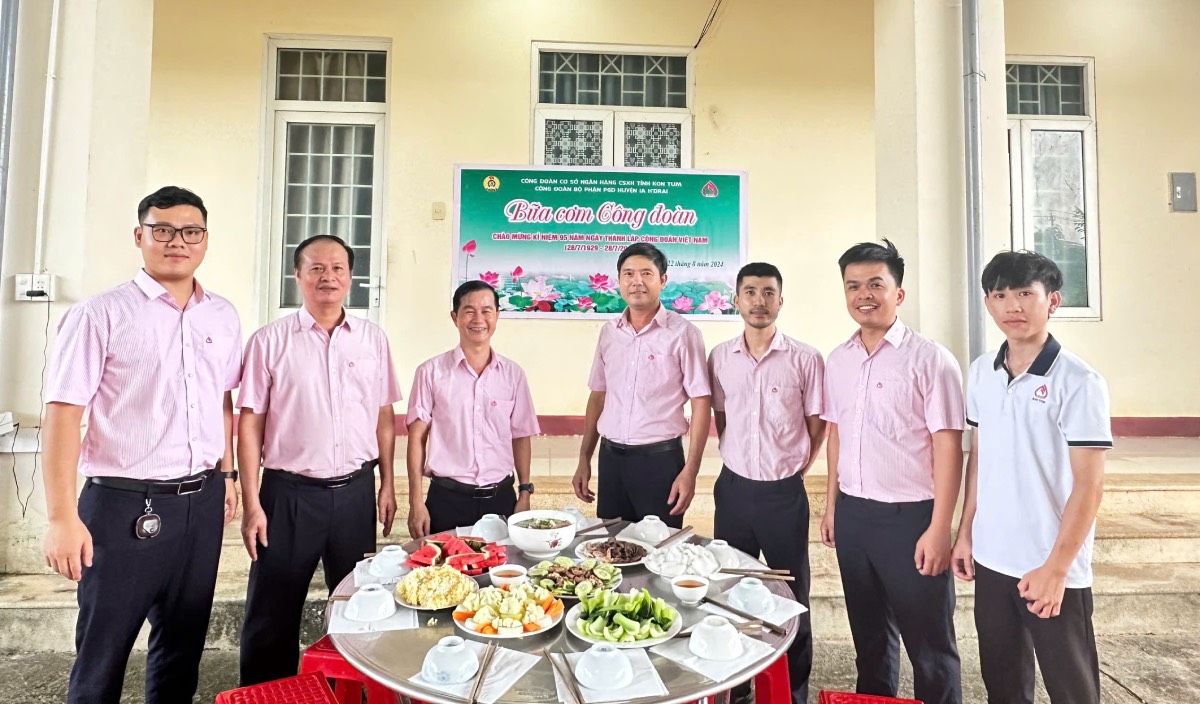 Công đoàn bộ phận Ngân hàng chính sách xã hội huyện Ia H’Drai triển khai Bữa cơm Công đoàn năm 2024
