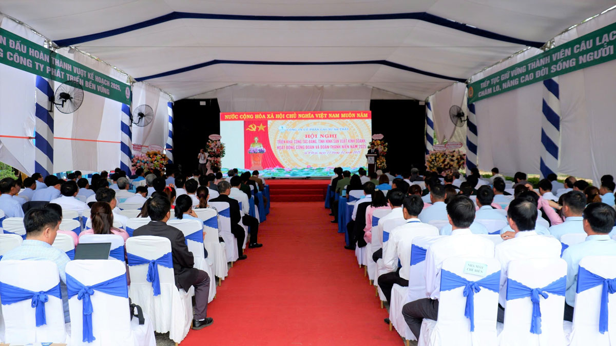 Công ty Cổ phần Cao su Sa Thầy tổng kết năm 2024, triển khai nhiệm vụ năm 2025