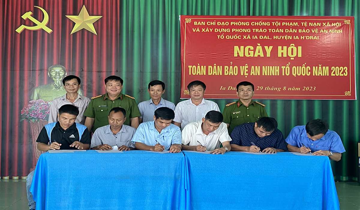 Xã Ia Đal: Tổ chức Ngày hội Toàn dân bảo vệ an ninh Tổ quốc năm 2023