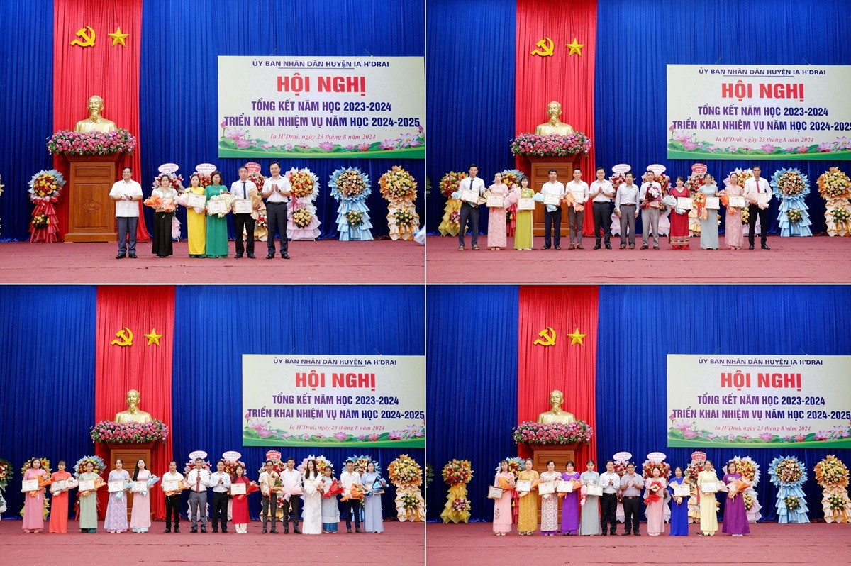 Ia H’Drai: Hội nghị tổng kết năm học 2023-2024, triển khai nhiệm vụ năm học 2024-2025
