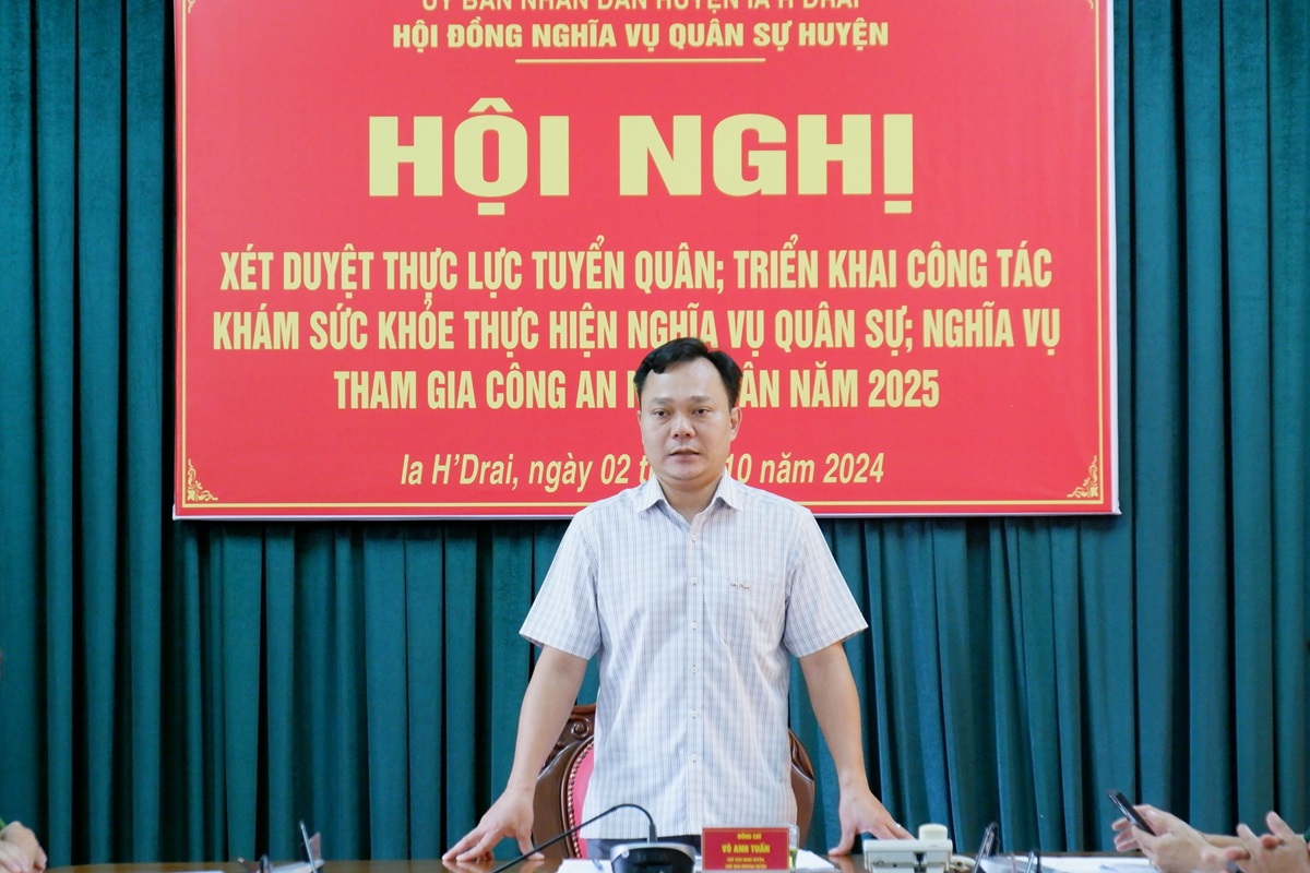 Huyện Ia H’Drai triển khai công tác tuyển quân năm 2025