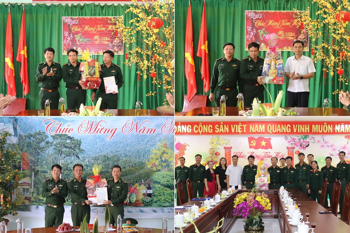Bộ Chỉ huy Bộ đội Biên phòng tỉnh thăm, chúc Tết lực lượng vũ trang, gia đình chính sách tại huyện Ia H'Drai